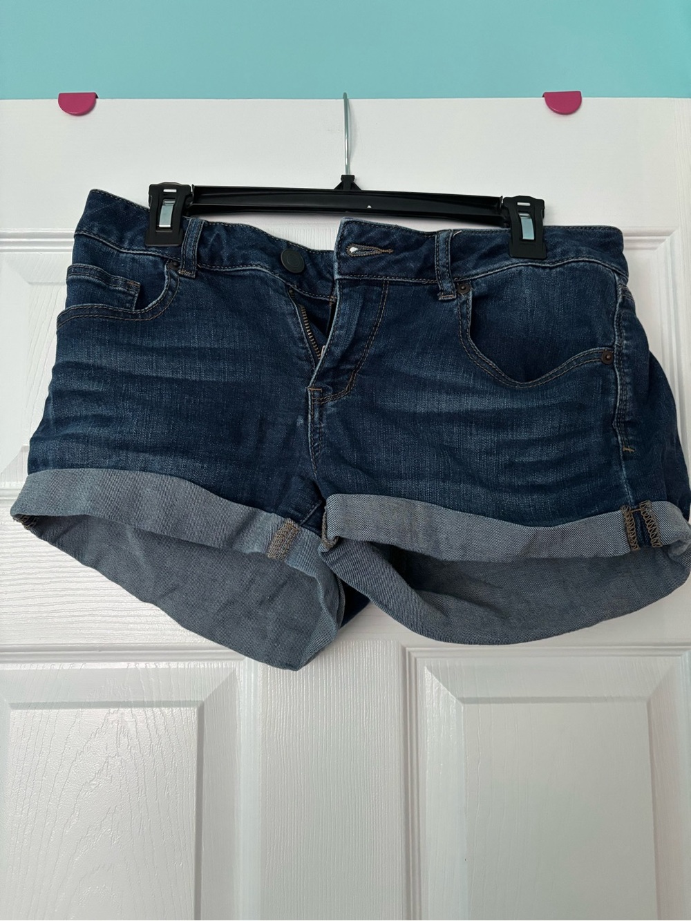 SO Dark Blue Denim Cuffed Shorts